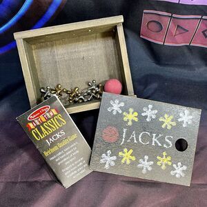 Melissa & Doug Heirloom Quality Handcrafted Past-Tyme Classic Game Jacks Toy